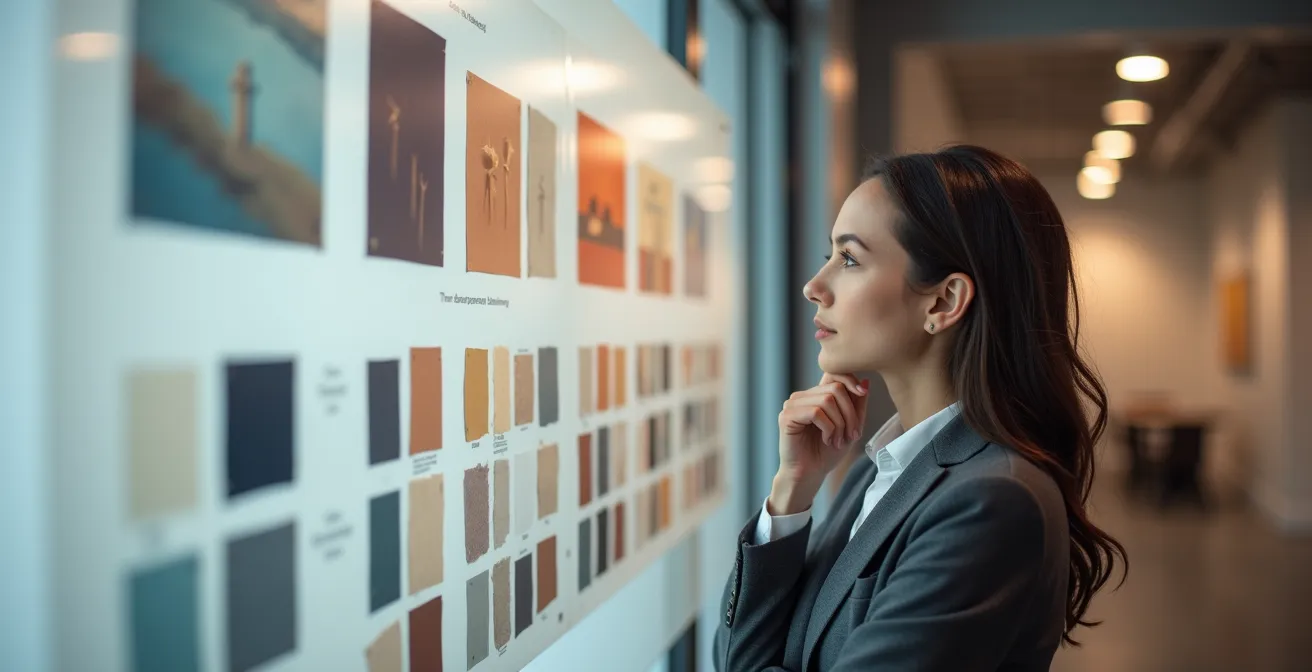 Abstract timeline visualization showing incremental brand evolution versus complete overhaul approaches