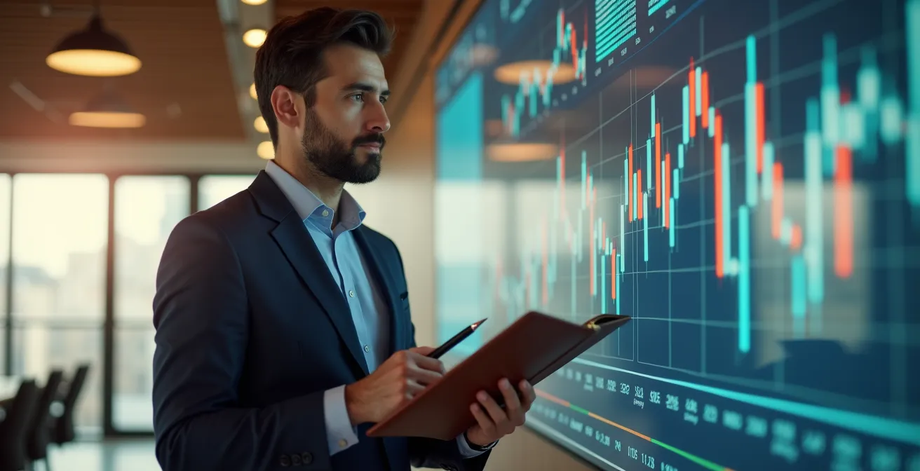 Wide angle view of franchise financing preparation and business planning environment